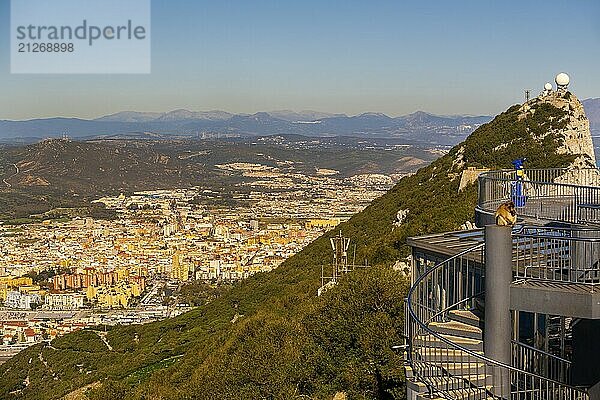 Schöner Landschaftsblick von Gibraltar in Spaniens Südküste