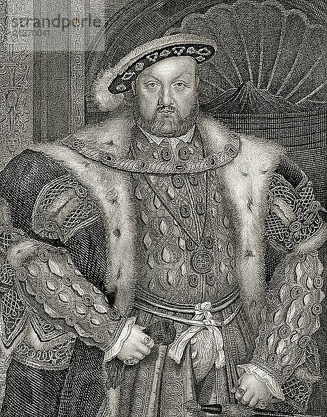 Heinrich VIII.  1491 1547  König von England  Großbritannien  Europa