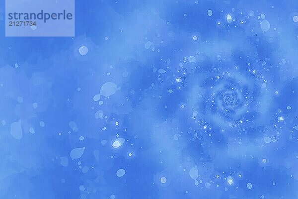 Starry blauen Hintergrund Illustration mit Wirbel Design psychedelischen Form