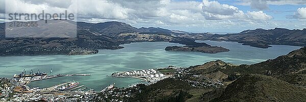 Christchurch in Neuseeland. Panoramablick