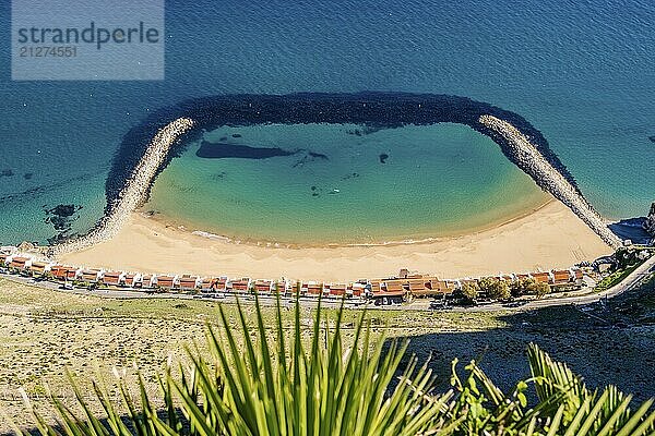 Schöne Landschaftsansicht der Sandy Bay in Gibraltar Britisches Überseegebiet