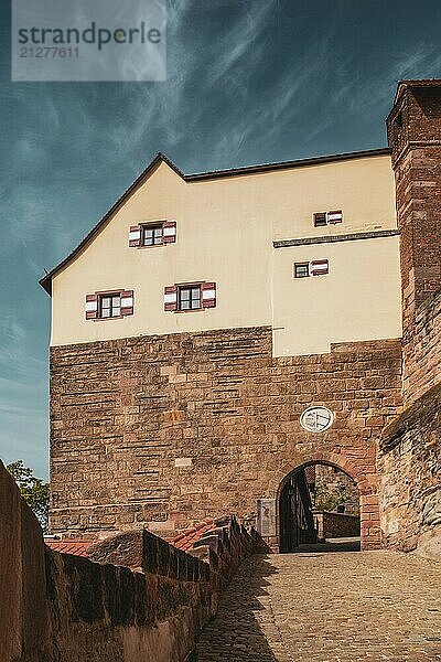 Ansicht der Nürnberger Burg  Deutschland  Europa