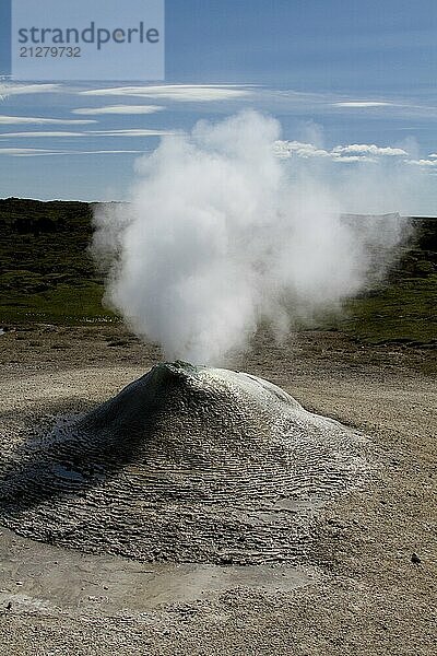 Schwefelfumarole auf Island