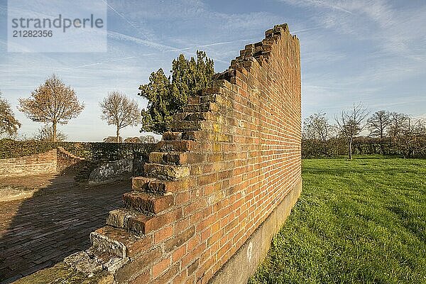 Überreste eines Bauernhofs in Winterswijk im Osten der Niederlande