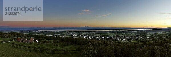 Bodensee Panorama vom Aussichtsturm Gehrenberg