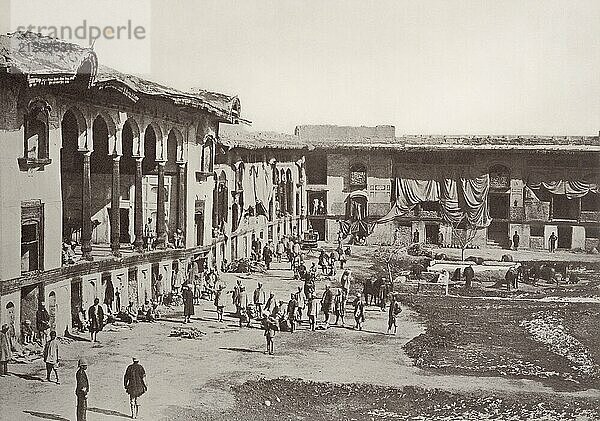 Innenansicht des Palastes von Shauh Shujah Ool Moolk  Bala Hissar  Altstadt von Kabul  Afghanistan  1881  Asien