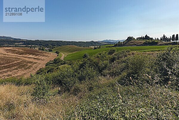 Schöne toskanische ländliche Landschaft Atmosphäre. Italien