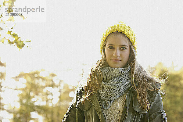 Portrait of Teenage Girl Outdoors