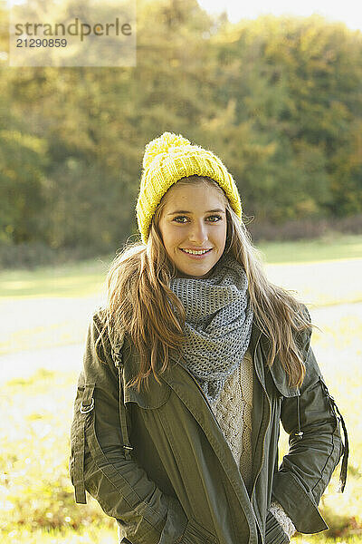 Portrait of Teenage Girl Outdoors