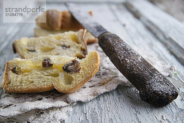 Panettone Christmas cake typical and traditional northern Italian