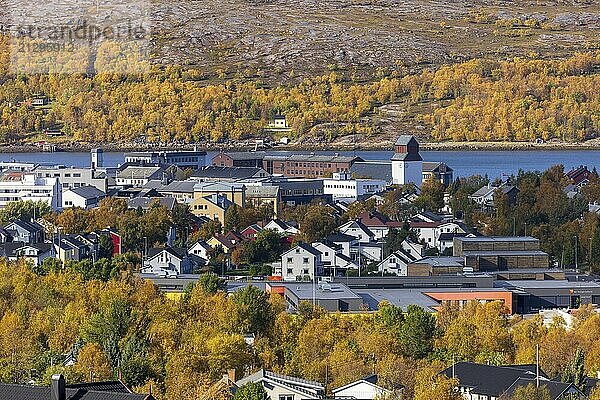 View of Kirkenes  September 2024  Finnmark  Norway  Europe