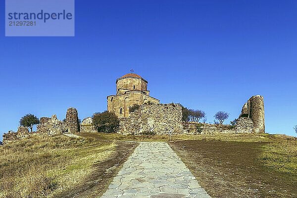 Jvari Monastery is a sixth century Georgian Orthodox monastery near Mtskheta  eastern Georgia