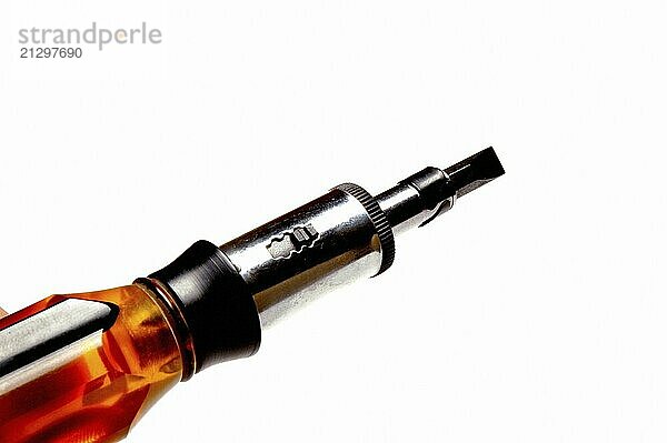 Screwdriver on white background