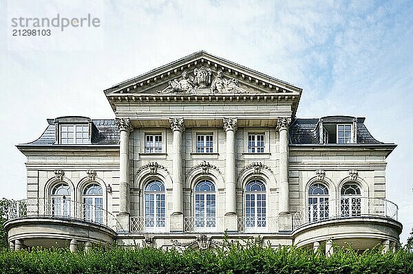 Street view of the prestigious Villa Boisserée  built in 1901 on the southern bank of the Rhine in Cologne