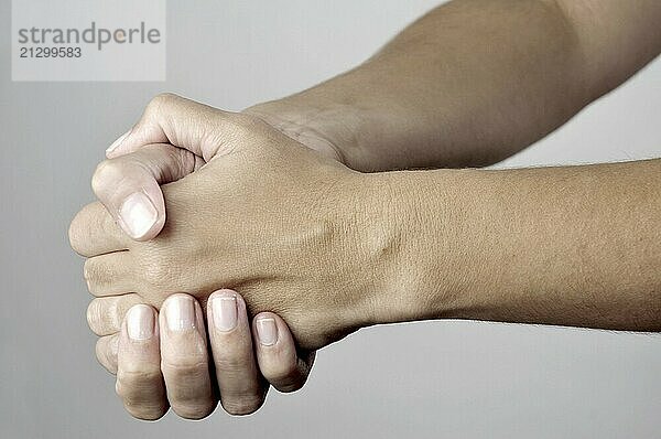 Hand Sign on white background