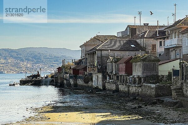 Beautiful view of combarro fishing town  pontevedra  Spain.