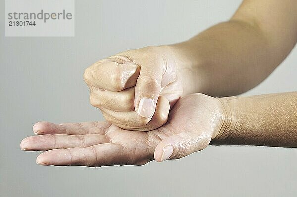 Hand Sign on white background