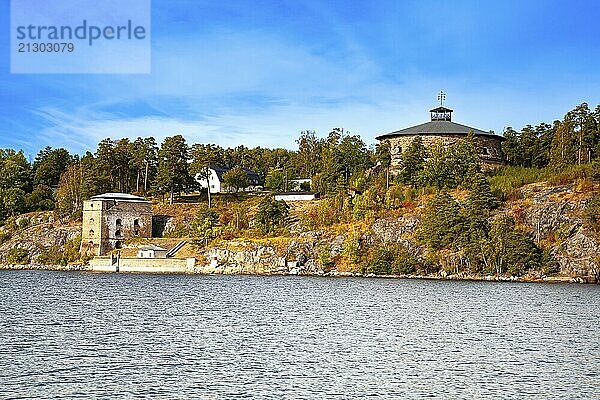 Fredriksborg Fortress  Rindö  Sweden  Scandinavia  Europe