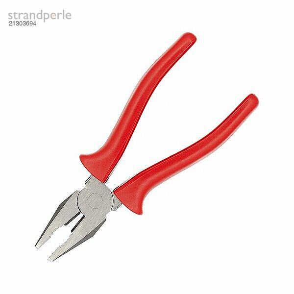 Single combination pliers against a white background