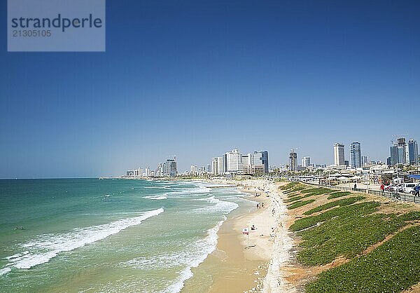 Beach in tel aviv in israel