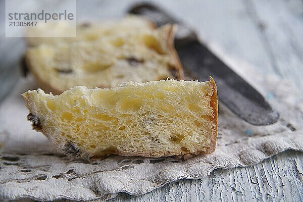 Panettone Christmas cake typical and traditional northern Italian