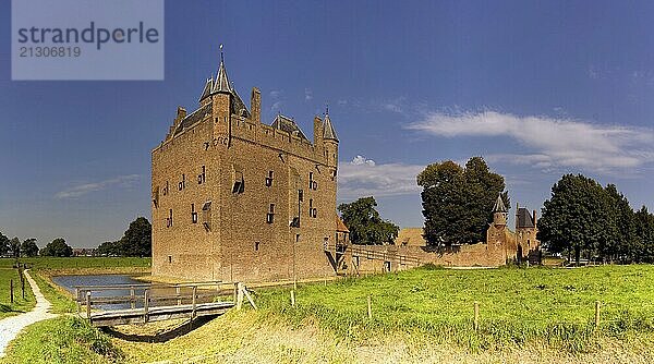 Doornenburg castle in the eastern part of the Dutch region Betuwe in the province Gelderland