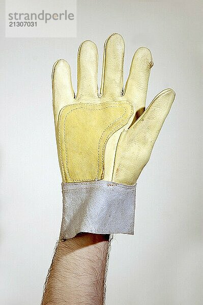 Protective Glove on white background