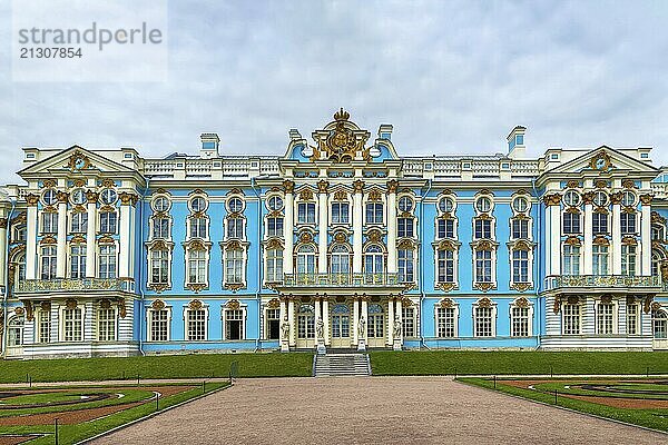 Catherine Palace is a Rococo palace located in the town of Tsarskoye Selo (Pushkin)  30 km south of St. Petersburg  Russia  Europe