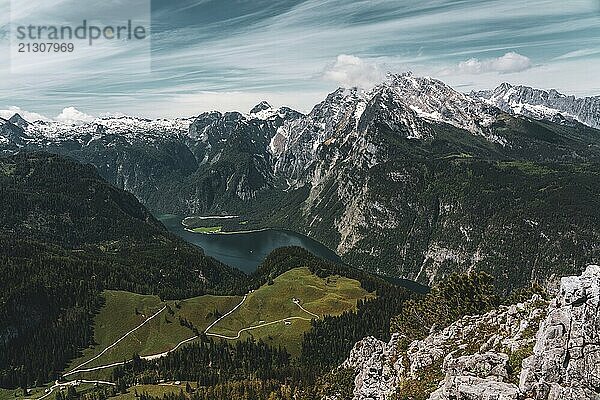 View of the Königssee in Bavaria  Germany  Europe