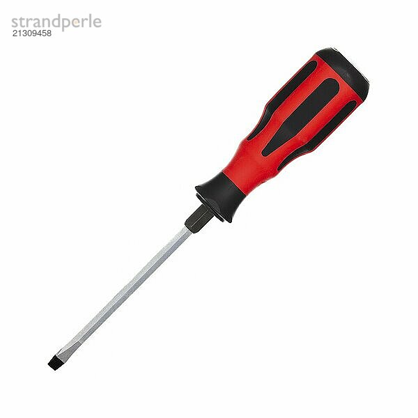 Single screwdriver against a white background