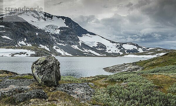 The famous County Road 55. Highest mountain road in Norway  part of National Tourist Route