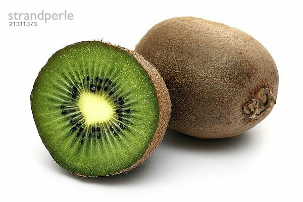 Kiwi fruit isolated on white