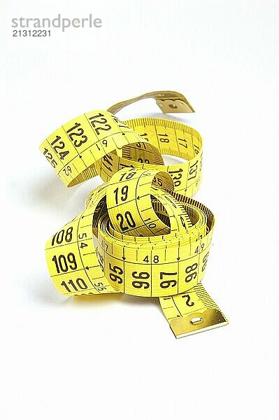 Measuring Tape  Close Up on white background