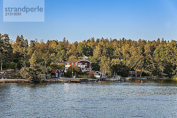 Archipelago island  Stockholm archipelago  Stockholm  Sweden  Scandinavia  Europe