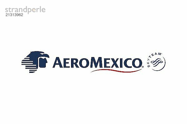 Airlines  Aeroméxico Aeroméxico  Logo  White background  Brand name