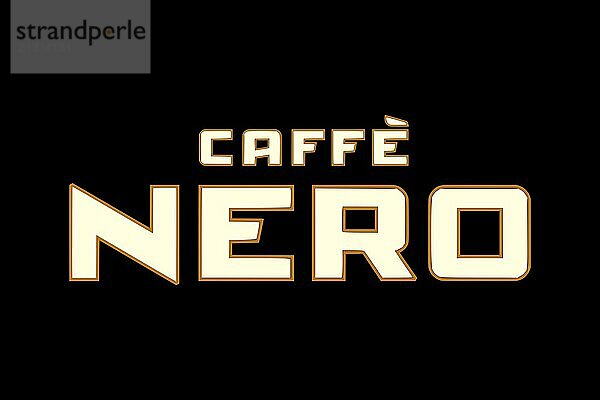 Beverage  Caffè Nero Caffè Nero  Black background  Brand name