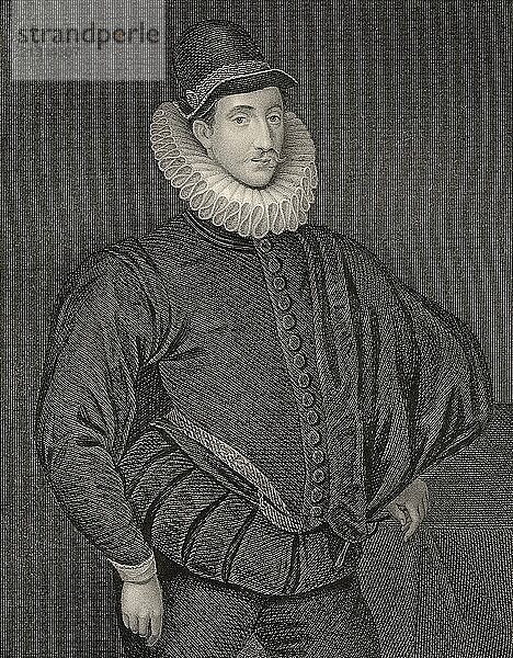 Sir Fulke Greville  1st Baron Brooke  de jure 13th Baron Latimer and 5th Baron Willoughby de Broke  1554-1628  poet  dramatist  statesman