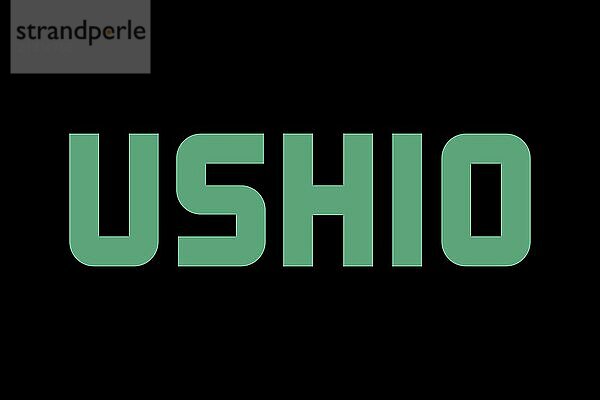 Technology  Ushio  Inc. Ushio  Inc. black background  brand name