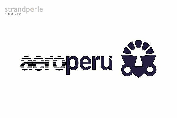 Airlines  Aeroperú Aeroperú  Logo  White background  Brand name