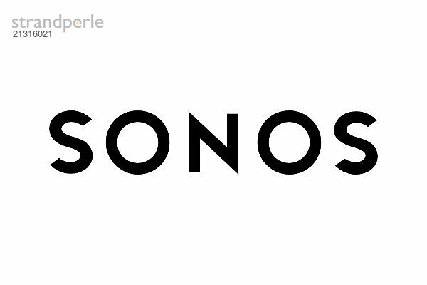 Technology  Sonos Sonos  Logo  White background  Brand name