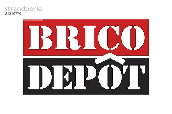 Retail  Brico Dépôt Brico Dépôt  Logo  White background  Brand name