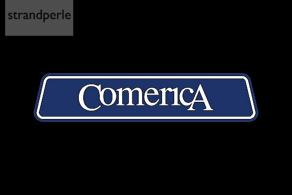 Finance  Comerica Comerica  black background  brand name