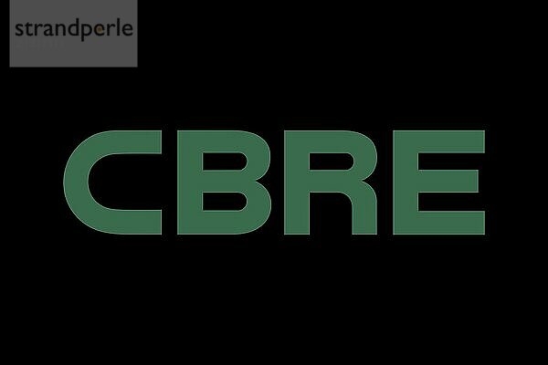 Real  CBRE Group CBRE Group  Black background  Brand name