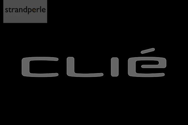 Technology  CLIÉ CLIÉ  Black background  Brand name