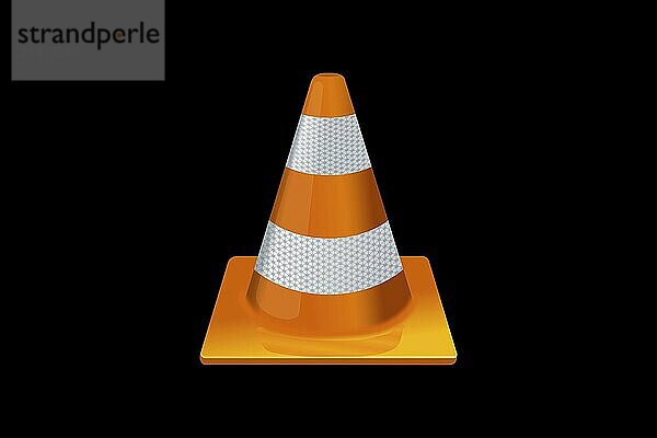 Technology  VLC media player VLC media player  Black background  Brand name