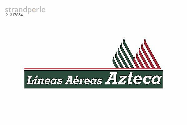 Airlines  Líneas Aéreas Azteca Líneas Aéreas Azteca  Logo  White background  Brand name