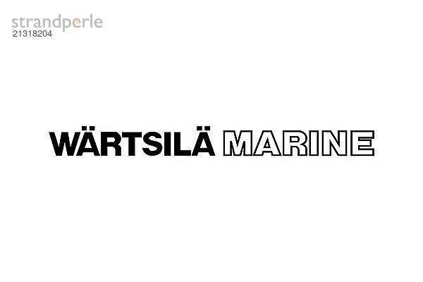 Technology  Wärtsilä Marine Wärtsilä Marine  Logo  White background  Brand name