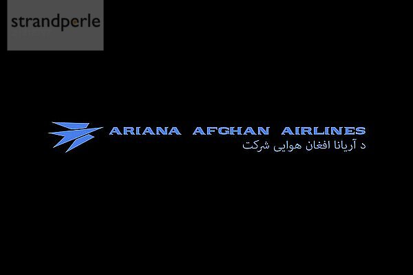 Airlines  Ariana Afghan Airlines Ariana Afghan Airlines  black background  brand name