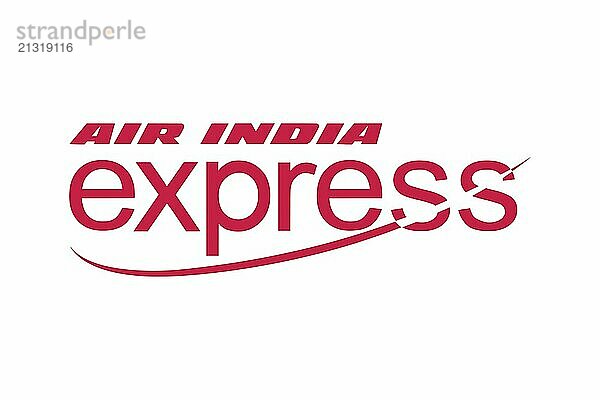 Airlines  Air India Express Air India Express  Logo  White background  Brand name