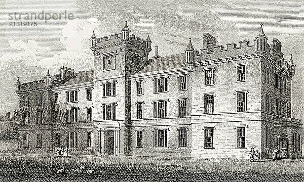 Gillespie Crescent  Gillespie's Hospital  Edinburgh  Scotland  19th century  Views in Edinburgh by J. & H. S. Storer